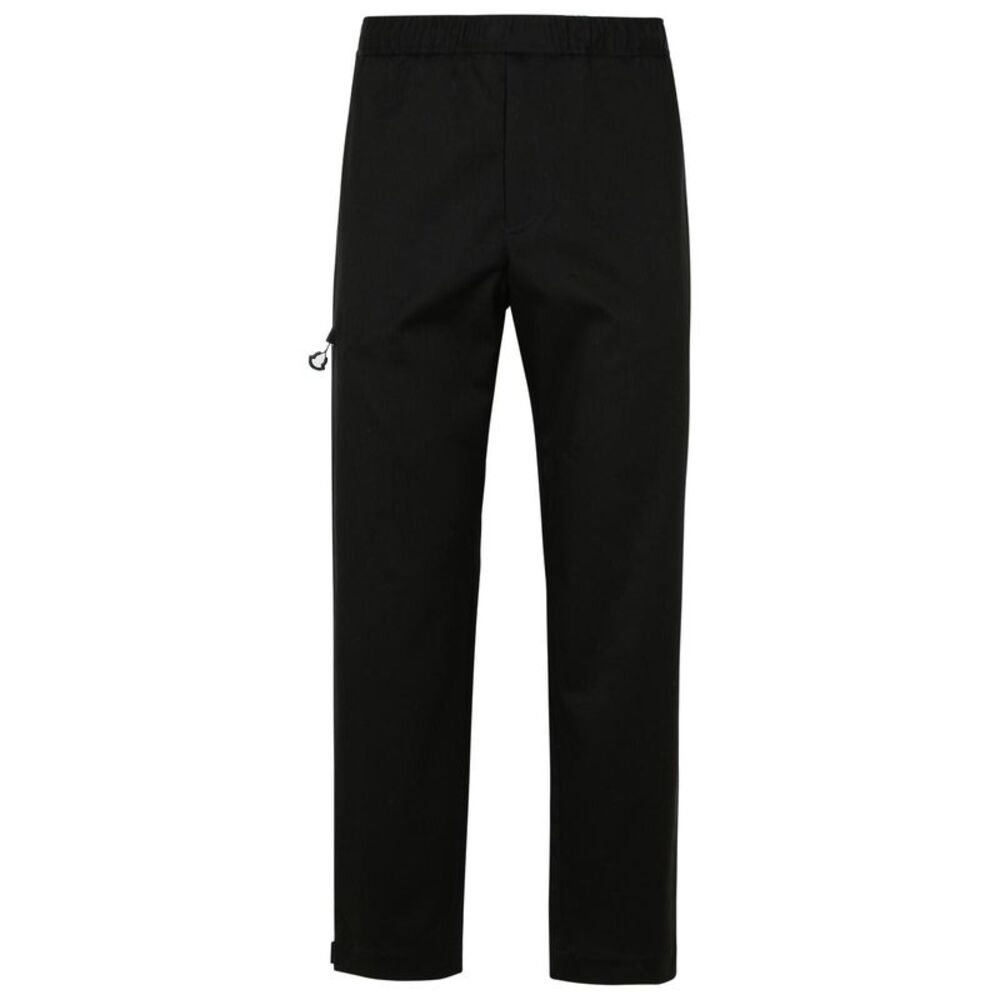 MONCLER Black Gabardine Trousers